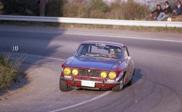 Claudi Caba (Alfa 2000 GTV, 1º Gr. 1). Rabassada 1975 (Foto: Jordi Brú)